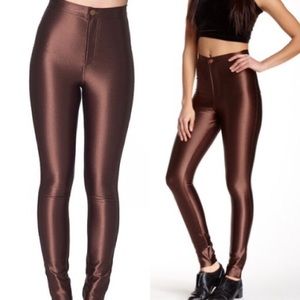 American Apparel brown disco pant